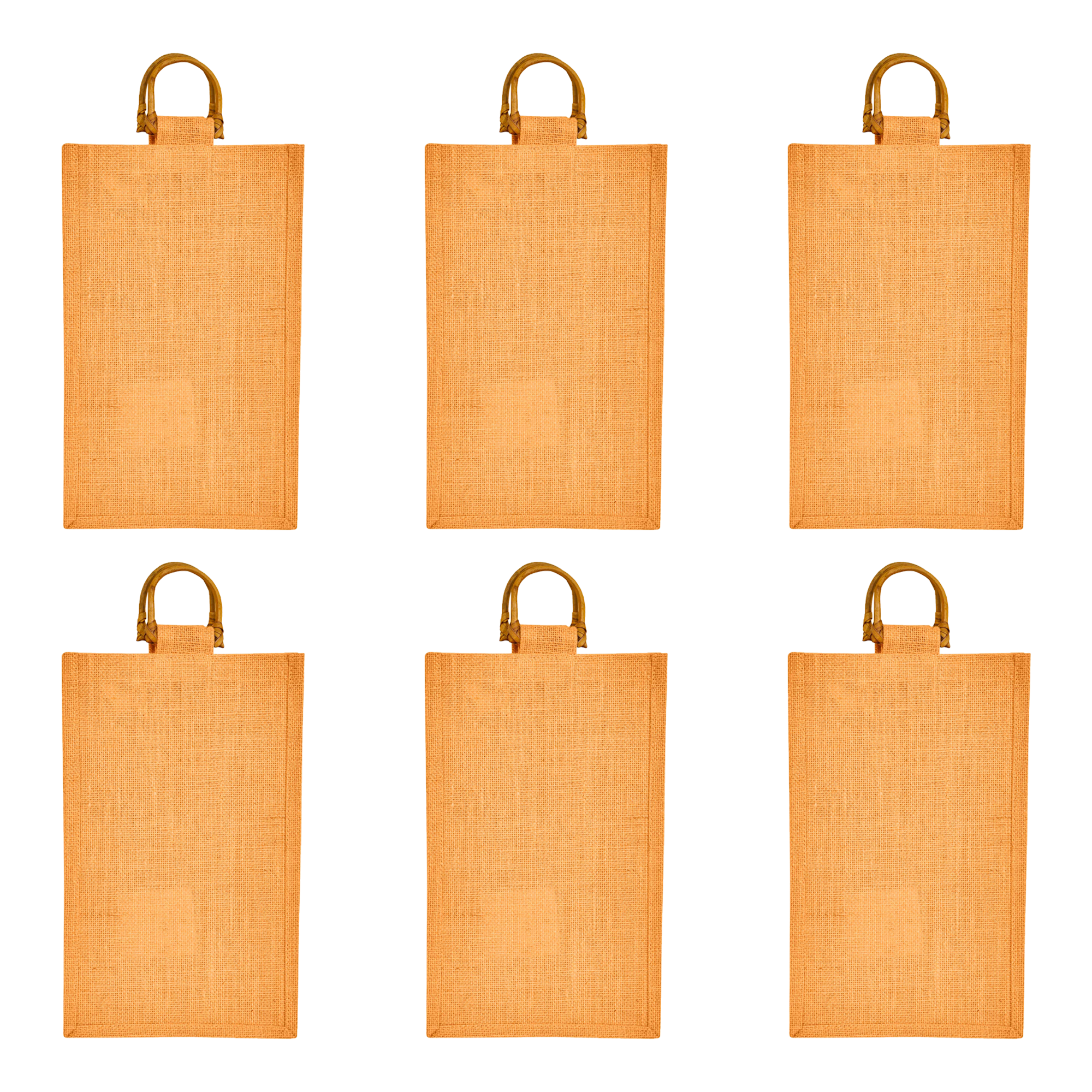 Coloured Jute Wine Burlap Gift Bags – Reusable 2-Bottle Totes, Gifting, Weddings, Parties & Holidays (Packs of 6)